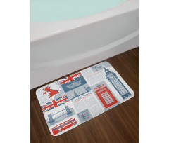 London United Kingdom Bath Mat