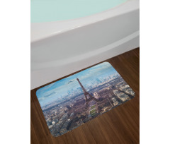 View of Eiffel Tower Bath Mat