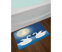 Moonlight Sky at Night Art Bath Mat