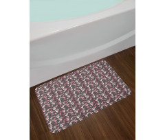 Love Swans Hearts Bath Mat