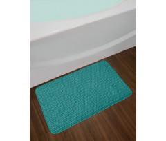 Peacock Feather Abstract Bath Mat