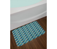 Starfish and Shells Bath Mat