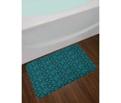 Waterfowl Birds Wave Bath Mat