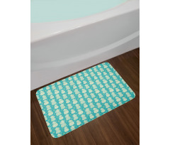 Abstract Summer Fruit Art Bath Mat