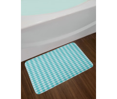 Soft Tones Checkered Bath Mat