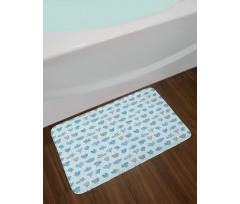 Ocean Corals and Plants Bath Mat