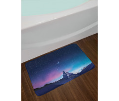 Aurora Borealis Mountain Bath Mat