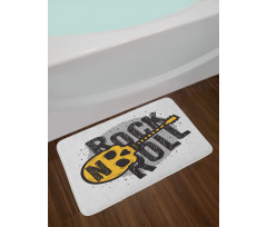 Skull Shaped Guitar Bath Mat