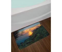 Sunrise on Ocean Seaside Bath Mat