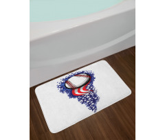 Stars Stripes Firework Bath Mat