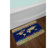 Mosaics Tiles Global Bath Mat