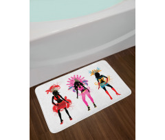 Flourish Carnival Clothes Bath Mat