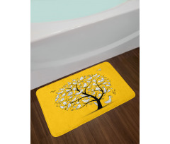 Doodle Birds Branches Bath Mat