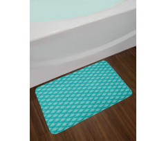 Oriental Lace Lotus Bath Mat