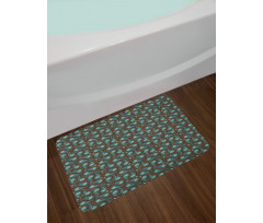 Fig Like Motifs Art Bath Mat