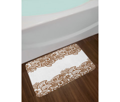 Horizontal Flowers Bath Mat