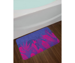 Exotic Jungle Leaf Bath Mat