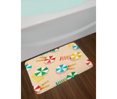 Parasols Towels Legs Bath Mat