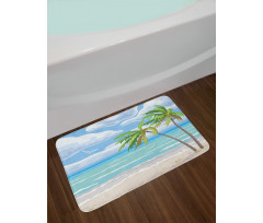 Summer Coast Wind Bath Mat