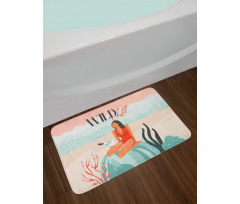 Wild Child Girl Rock Bath Mat