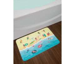 Having Fun at Summer Bath Mat