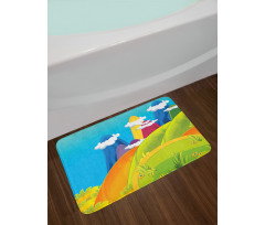 Dreamy Mountains Bath Mat