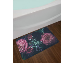 Dreamy Romantic Flower Bath Mat