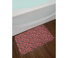 Nature Tone Floral Bath Mat