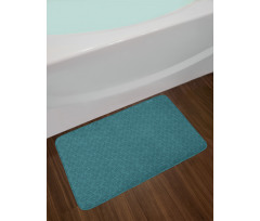 Dark Floral Art Bath Mat