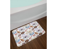 Seashell Coral Reef Bath Mat