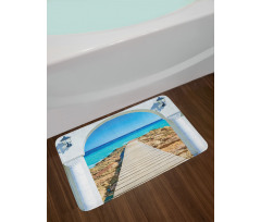 Sea with a Quay Coast Bath Mat