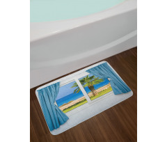 Shore Palm Tree Island Bath Mat