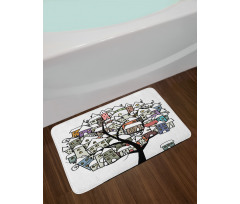 Homes on Branches Bath Mat