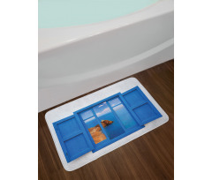 Mountain Ocean Sea Bath Mat