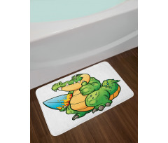 Chunky Surfer Pattern Bath Mat