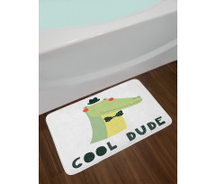 Cool Dude Funny Character Bath Mat