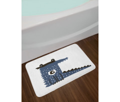 Geometric Letter C Bath Mat