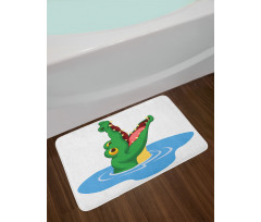 Animal Head out of Water Bath Mat