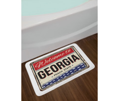 Vintage Welcoming Design Bath Mat