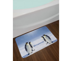 Penguins in Antarctica Bath Mat