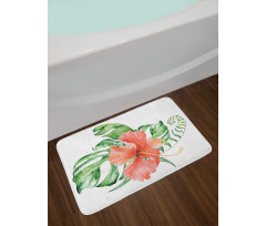 Lush Exotic Single Flower Bath Mat