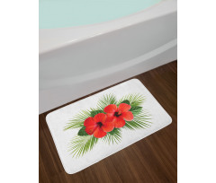 Simple Petal Arrangement Bath Mat