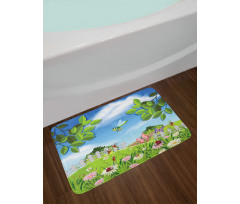 Spring Scene Bath Mat