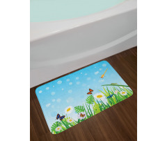 Sunny Grassland Bath Mat