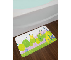 Forest Trees Spring Bath Mat