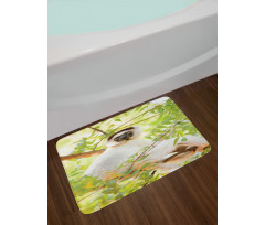 Wild Verreaux's Sifaka Photo Bath Mat