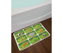 Animals Jungle Fun Bath Mat