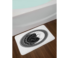 Occult Look Crescent Bath Mat