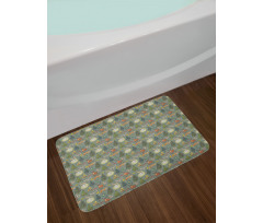 Night at Forest Trees Bath Mat