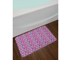 Orchid Flowers Exotic Bath Mat